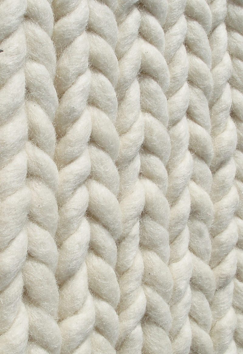 White wool rug texture closeup