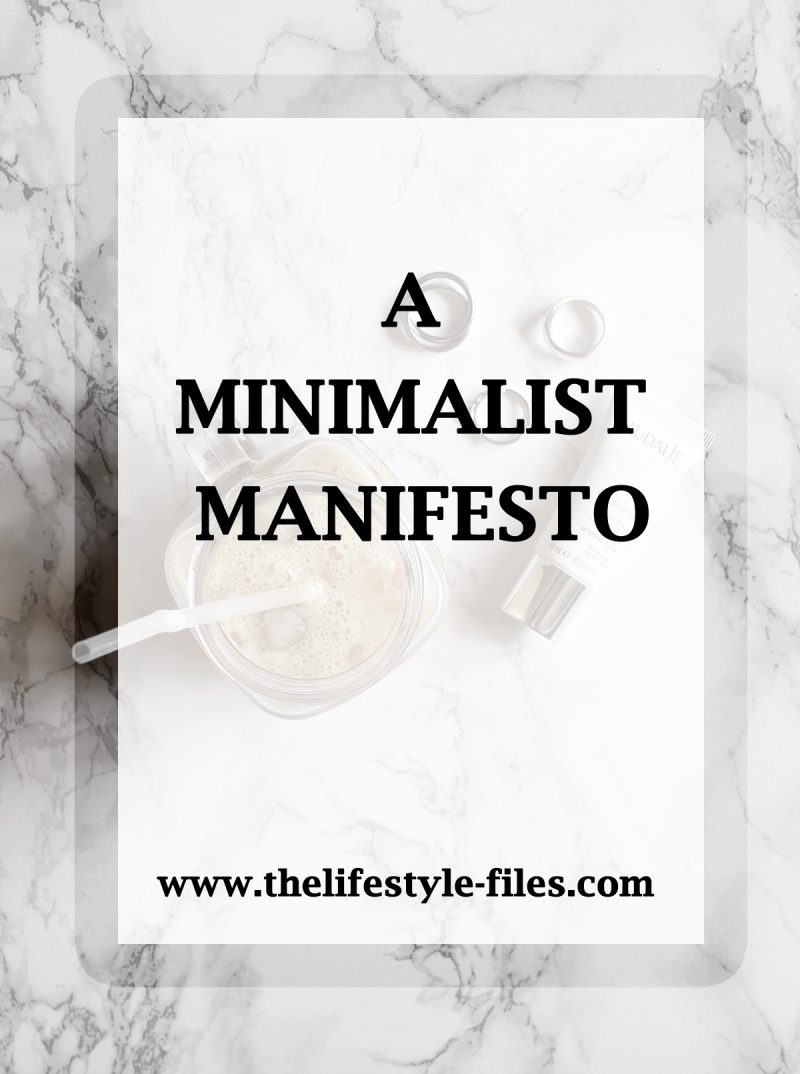 The dos and dont's of a minimalism