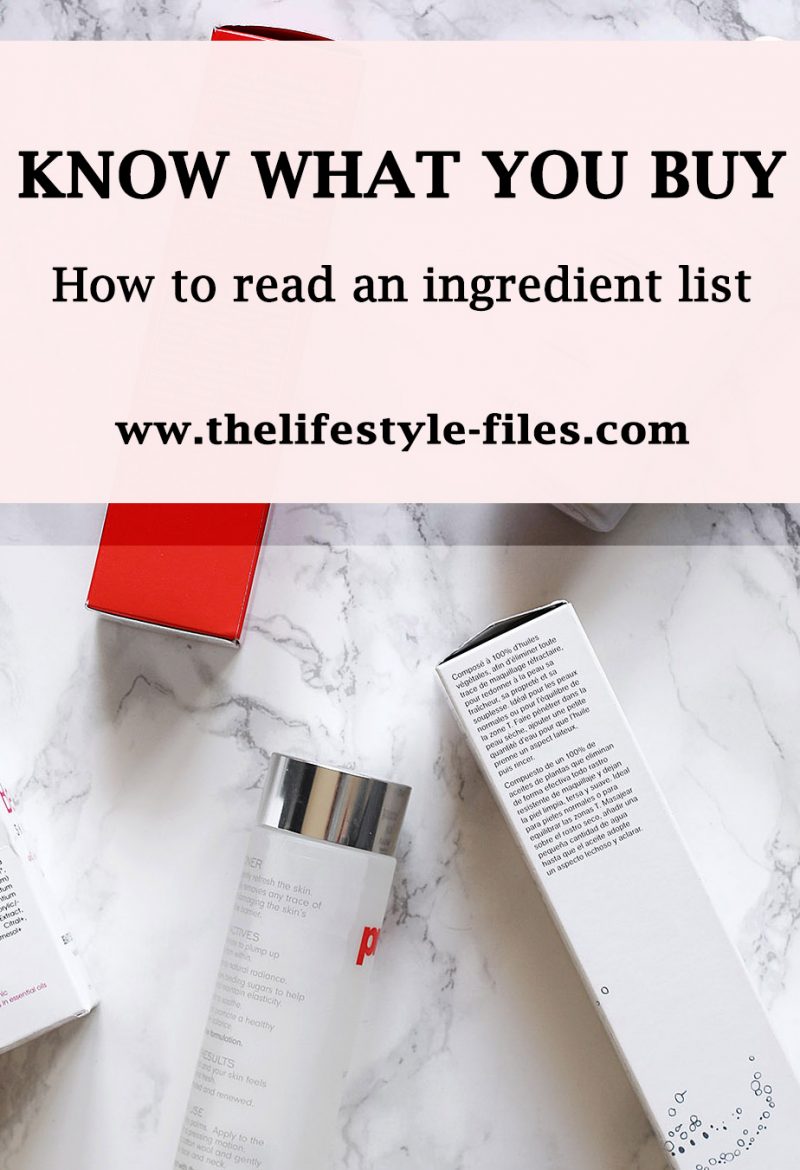 How to read a beauty product label and ingredient list