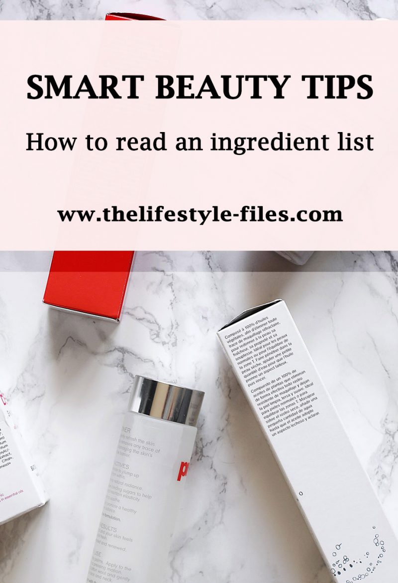 How to read a beauty product label and ingredient list