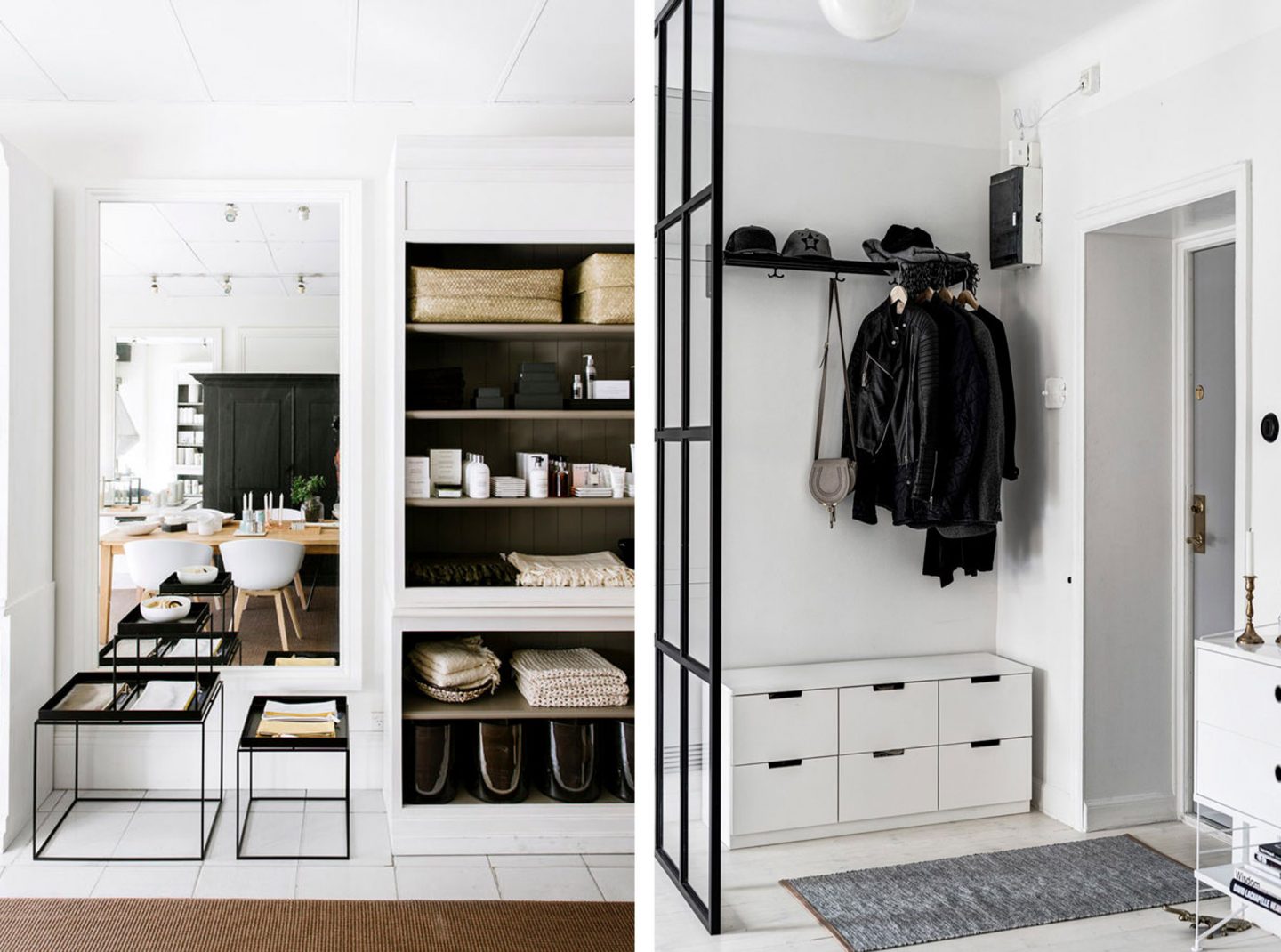 minimalist interiors storage