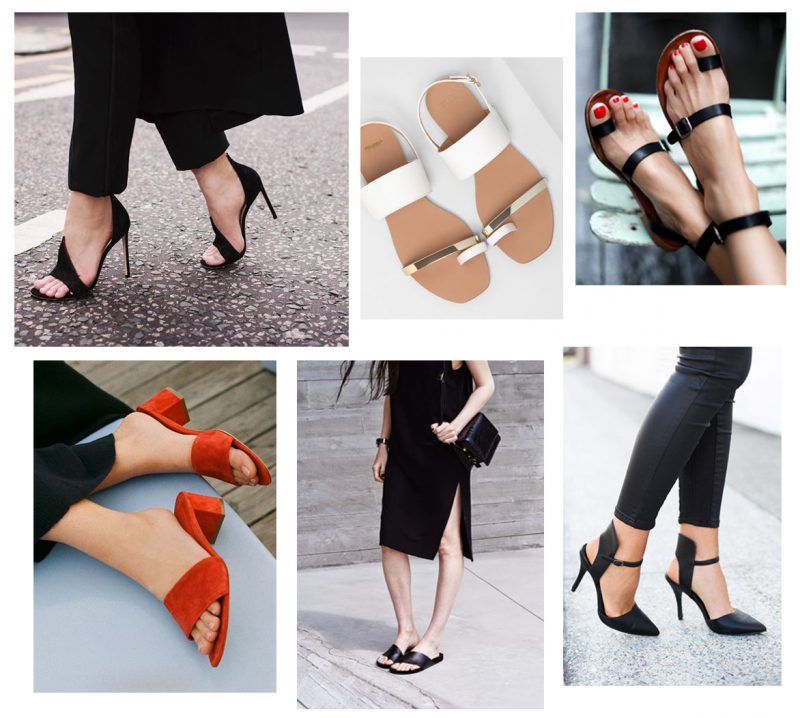 Minimalist summer fashion shoes