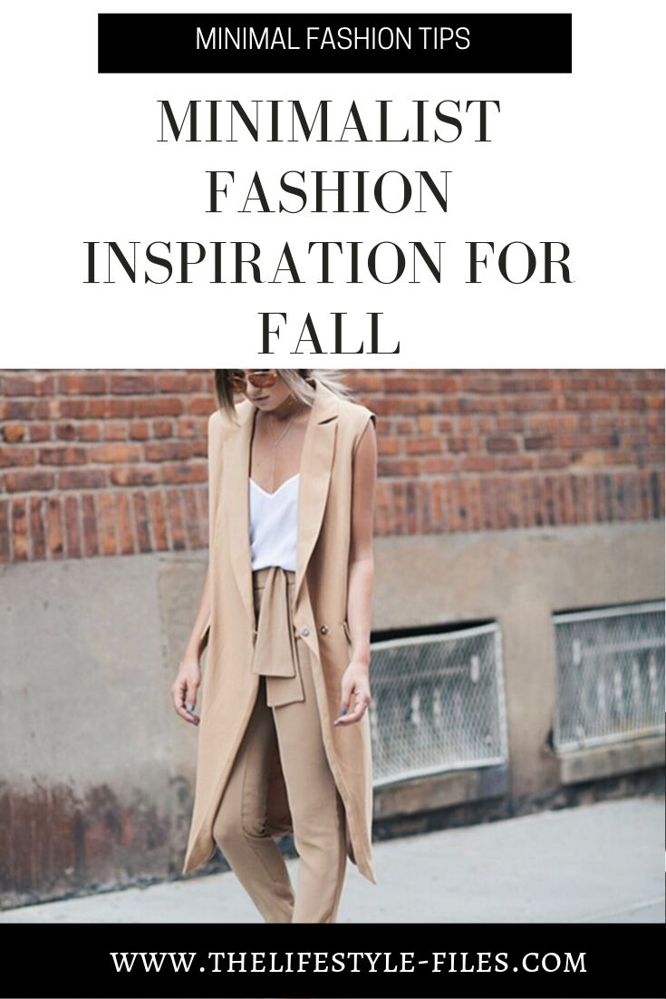Minimalist fashion inspiration for fall