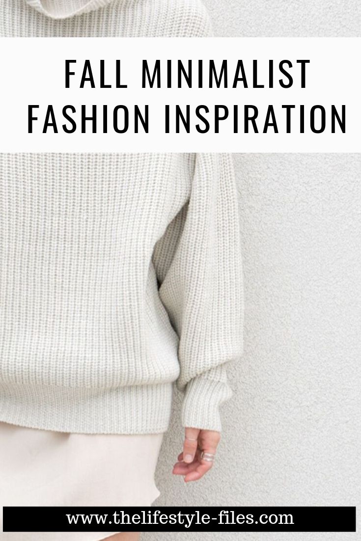 Minimalist fashion inspiration for fall