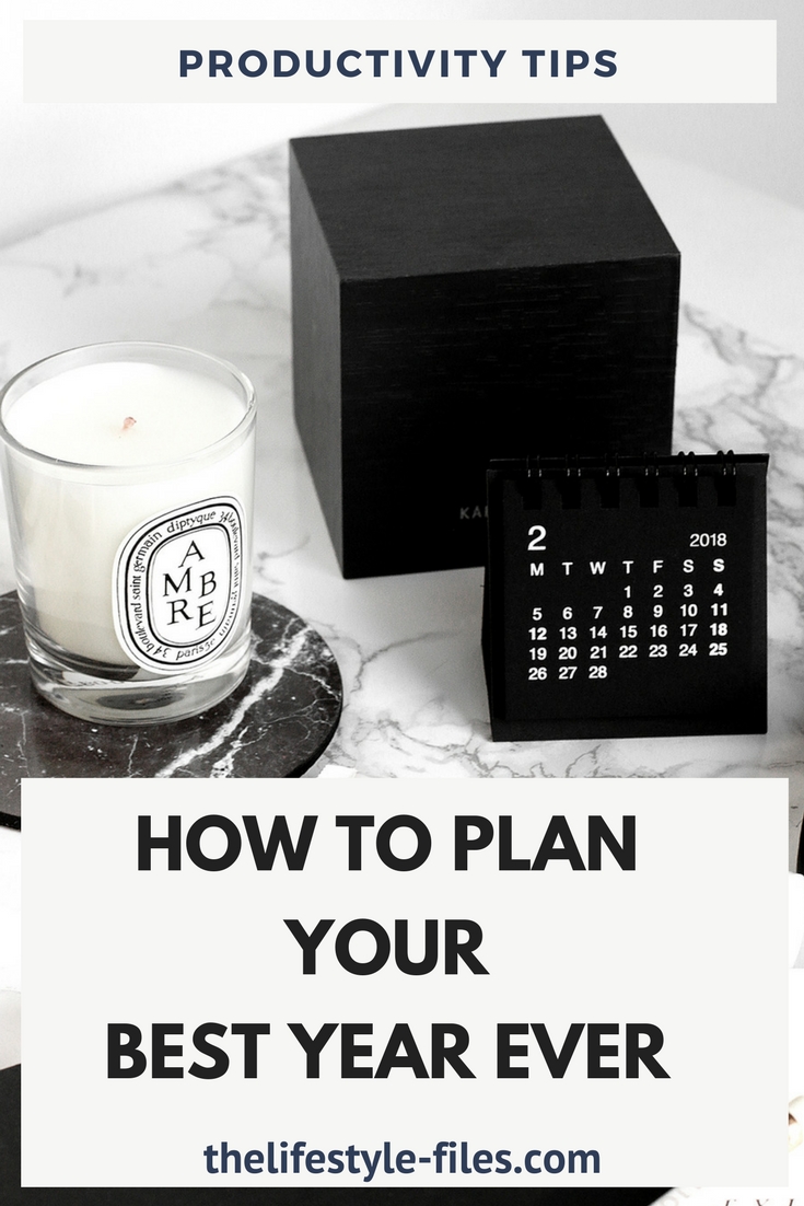 How to plan a year ahead New Year's resolutions / goals / work / business / organizing / productivity 