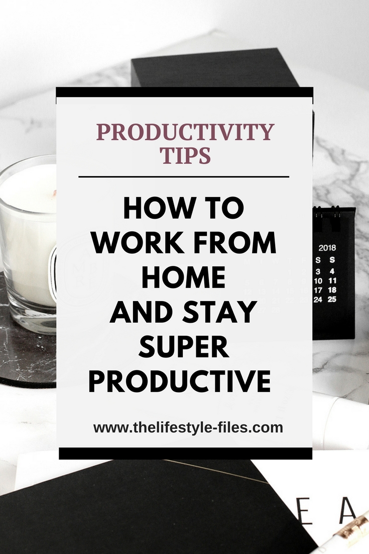Working from home - productivity tips