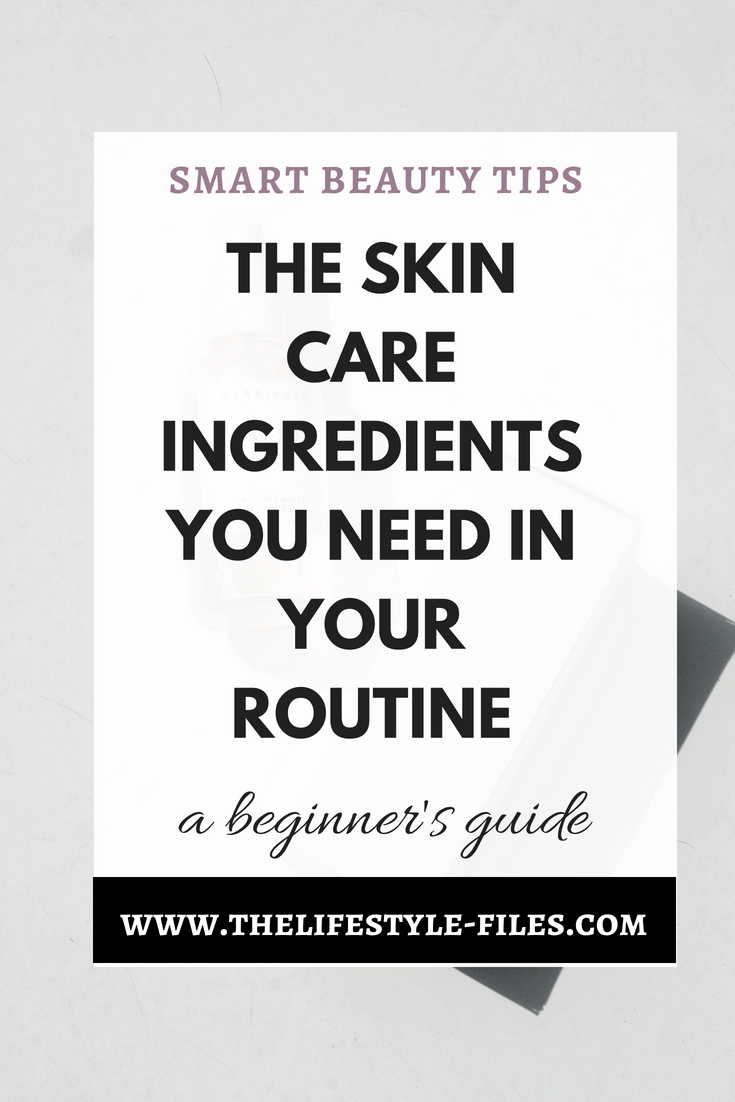 A beginner's guide to skin care ingredients