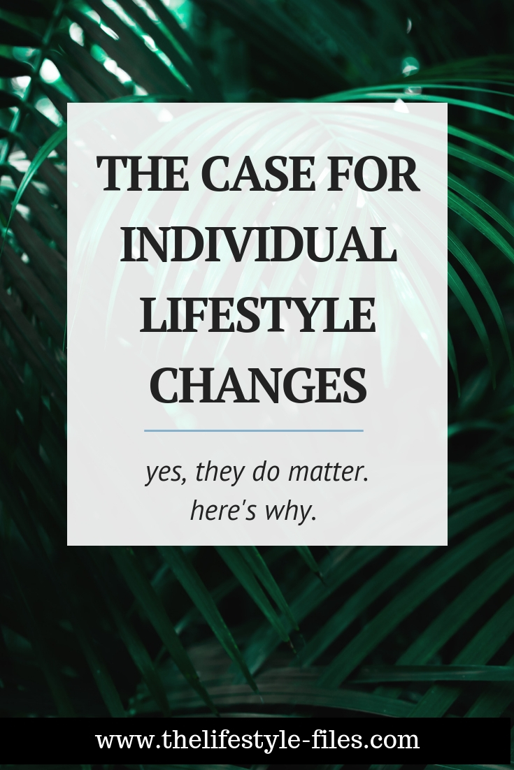 Can individual lifestyle changes save the world
