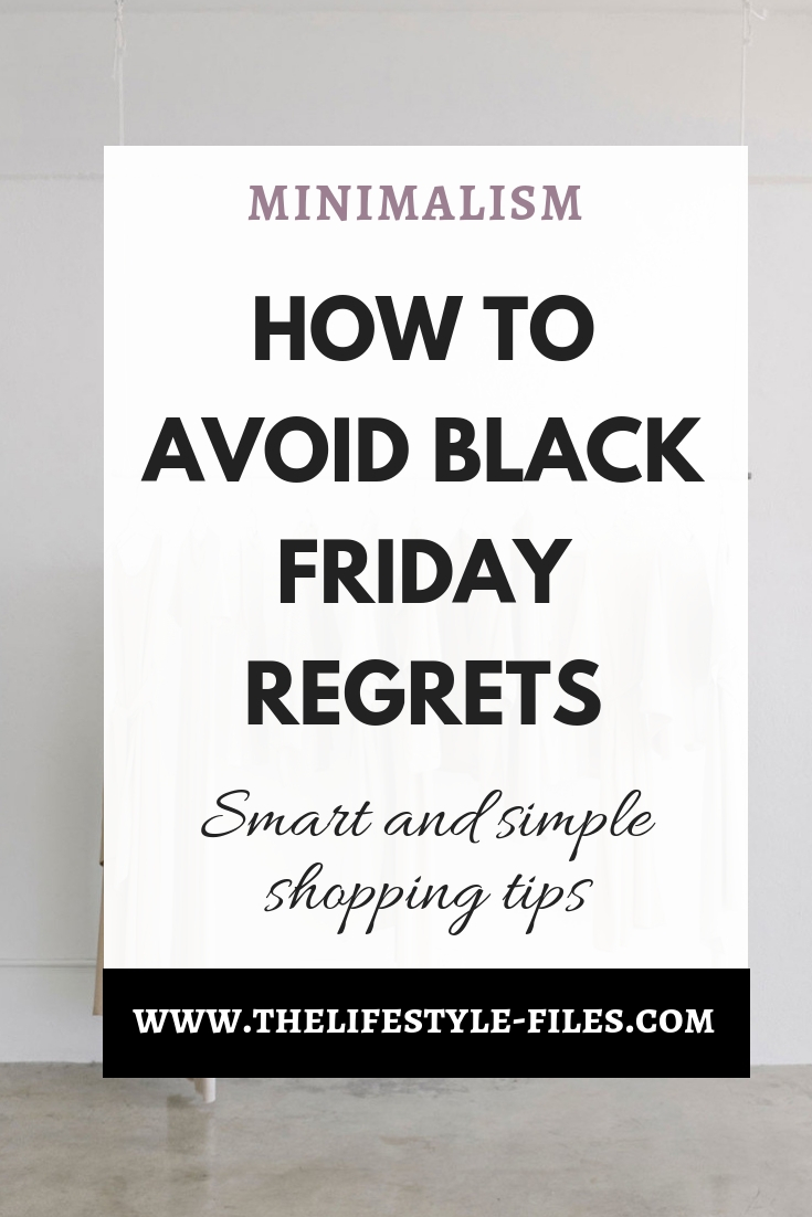 The minimalist guide to Black Friday - How to shop the right way