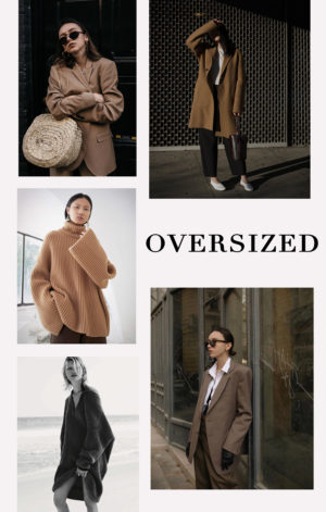 Oversized fall minimalist fashion