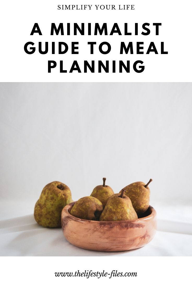 Simplify meal planning