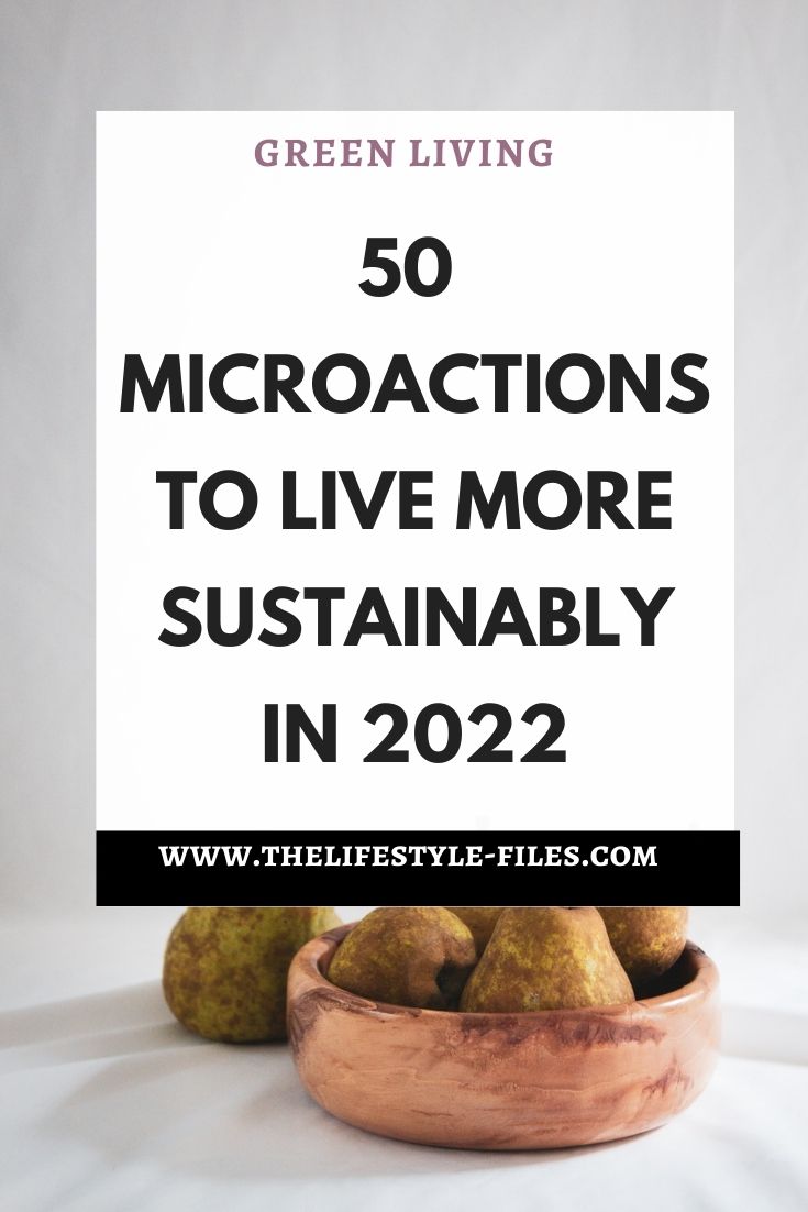 live more sustainably in 2022